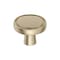 Amerock Destine 1-3/8 inch 35mm Diameter Golden Champagne Cabinet Knob BP36857BBZ - alternate 1