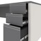 Bestar Executive Desk Executive Desk, 29.8" D X 30.4" H, 71.1" W X Melamine, Slate/Sandstone 93850-59 - alternate 4