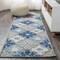 Jonathan Y Cassis Ornate Ogee Trellis High-Low Light Gray/Blue 2 ft. x 10 ft. Indoor/Outdoor Runner Rug AMC105B-210 - alternate 1