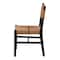 Bali & Pari Prita Bohemian Paper Loom and Black Mahogany Wood Dining Chair 249-13883-ZORO - alternate 7