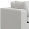 Homeroots 125" Gray Fabric Modular Sofa With Brown Legs 641869 - alternate 7