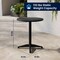 Flash Furniture Lila 23.5in Black Round Aluminum Indoor-Outdoor Table Set with 2 Black Slat Back Chairs TLH-ALUM-24RD-017BK2-GG - alternate 13