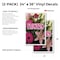 Signmission Flowers, Vinyl Decals Only 24 Inch x 36 Inch, Vinyl Decal, 2PK DSB-2436-2PACK-Flowers - alternate 2