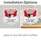 Signmission Bilingual 24 Hour Surveillance Shield Si, 4 inch X 4 inch, Vinyl Decal, 2PK SHI-D-2PACK-4-363 - alternate 6