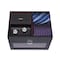 Homeroots 7" Black PU, Heavy Duty Plastic, Carbon Fibreand Entertainment Organizer 486177 - alternate 1