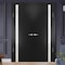 Sartodoors Solid French Double Doors, Planum 0040 Matte Black with White Glass, Wood Solid Panel Frame Trims,  PLANUM0040DD-BLK-3696 - alternate 4