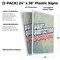Signmission Paint Protection, Plastic Signs Only 24 Inch x 36 Inch, Corrugated Plastic, 2PK CSB-2436-2PACK-30411 - alternate 2