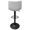 Leisuremod Tilbury Modern Adjustable Bar Stool With Footrest and 360-Degree Swivel, Light Grey TS29LGR - alternate 6