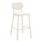 Homeroots Set of Four 30" Light Gray Fabric Faux Leather and Steel Bar Height Bar Chairs, 4PK 668803 - alternate 6