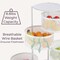 Home-Complete Kitchen Storage Rolling Cart with Wheels 5 Tier Rotating Baskets for Pantry, Bathroom, or Craft Room 83-106-W - alternate 4