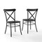 Crosley Camille 2-Piece Metal Dining Chair Set CF500620-MB - alternate 10