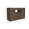 Homeroots 47" Walnut Wood Two Drawer Sideboard with Two Doors 535002 - alternate 5