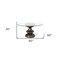 Homeroots 60" Clear And Brown Rounded Glass And Solid Manufactured Wood Pedestal Base Dining Table 380484 - alternate 7