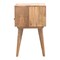 Homeroots 23" Beige Solid Wood One Drawer Nightstand 651518 - alternate 14