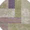 Homeroots 8' Green Purple And Pink Round Geometric Washable Indoor Outdoor Area Rug 612414 - alternate 8