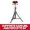 Jet Folding Pipe Jack Stand w/ Steel Rollers (JPJ-FLD-SR) - JPJ-FLD-SR - alternate 6