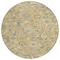 Homeroots 8' Wheat Blue And Ivory Round Floral Washable Indoor Outdoor Area Rug 597856 - alternate 8