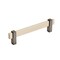 Amerock Mulino 5-1/16 in 128 mm Center-to-Center Silver Champagne/Black Nickel Cabinet Pull BP36724SCBN - alternate 1