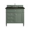 James Martin Vanities Brittany 36" Single Vanity, Smokey Celadon, w/ 3 CM Phantome Eclos Top 650-V36-SC-3PHT - alternate 1