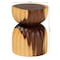Bali & Pari Noleta Hand-carved Suar Wood Side Table 259-14279-ZORO - alternate 7
