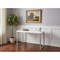 Homeroots 47" White and Silver Computer Desk 333390 - alternate 6