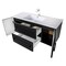 Cutler MILANO 48 in Wall Hung Vanity BLACK w/top (Modern Shaker) FV-BLACK48MS - alternate 4
