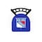 Holland Bar Stool Co 36" Blk Wrinkle New York Rangers Swivel Bar Stool, Jailhouse Back L01836NYRang - alternate 4