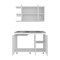 Homeroots Set Of Two White Wood China Cabinet 733383 - alternate 4
