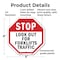 Signmission Stop Look Out for Forklifts Traffic, 6 Inch X 6 Inch, Plastic Sign OC-P-6-58 - alternate 6