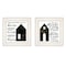 Homeroots Set Of Two House or Blessing White Framed Print Wall Art, 2PK 407479 - alternate 1
