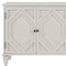 Homeroots 66in White Wood Carved Geometric Accent Cabinet With Four Doors 691656 - alternate 4