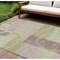 Homeroots 9' X 12' Blush And Mint Green Abstract Washable Indoor Outdoor Area Rug 612561 - alternate 1