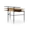 Homeroots 43" Natural and Black Writing Desk 543760 - alternate 5