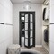Sartodoors Sliding Closet Bi-fold Doors, Felicia 3312 Matte Black with Frosted Glass, Sturdy Tracks Moldings FELICIA3312BF-BLK-36 x 96 (2* 18x96) - alternate 4