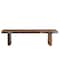 Homeroots 68" Dark Brown Solid Wood Dining Bench 522083 - alternate 1