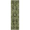 Homeroots 8' Runner Olive Green and Dark Green Oriental Washable Non Skid Indoor Outdoor Runner Rug 563773 - alternate 6