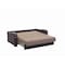 Homeroots 74" Brown Chenille Sleeper Sofa And Toss Pillows 607194 - alternate 5