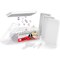 Emporio Kitchen Round Ice Cube Tray Set with Lid & Tongs, 104 BPA-Free Ice Balls, Quick Release Mold, White EMPICES41WH - alternate 1