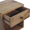 Homeroots 12" Brown Solid Wood Square One Drawer Floating Nightstand 651595 - alternate 16