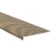 Ackland 0.75in. x 94in. x 2.75in. Arbor Smoke Luxury Vinyl Flooring Trim Flush Stair Nose Eased Edge AKVTVARSM-FSN-EE - alternate 2