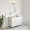 James Martin Vanities Chicago 48 in. Single Vanity, Glossy White, w/ 3 CM Eternal Jasmine Pearl Silestone Top 503-V48-GW-3EJP - alternate 4