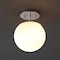 Jonathan Y Marcel Bistro 7.75" 1-Light Bohemian Farmhouse Iron/Frosted Glass LED Semi Flush Mount, Chrome/White JYL7499D - alternate 11