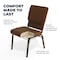 Flash Furniture Brown Fabric Church Chair, PK4 4-FD-CH02185-GV-10355-BAS-GG - alternate 9