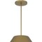 Homeroots 22" Antiqued Brass Aluminum Cone LED Dimmable Outdoor Pendent Hanging Light 683470 - alternate 7