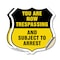 Signmission No Trespassing Shield Sign You Are Now T, 18 inch X 18 inch, Vinyl Decal, 2PK SHI-D-2PACK-18-412 - alternate 1