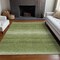 Homeroots 5' X 8' Green And Ivory Abstract Washable Indoor Outdoor Area Rug 599953 - alternate 7