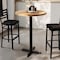 Flash Furniture Bennett 30 in Round Solid Wood Indoor Tabletop in Natural with 22 in x 22 in Bar Height GSF-RD30-NAT-T2222B-GG - alternate 7