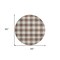 Homeroots 8' Brown And Beige Round Plaid Washable Indoor Outdoor Area Rug 595471 - alternate 8