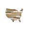 Homeroots 19" X 31" Brown and Gray USA Wood and Metal Hanging Dimensional Sculpture 489479 - alternate 5