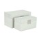 Homeroots Set of Two Silver And White Wood And Shagreen Box With Lid, 2PK 489360 - alternate 4